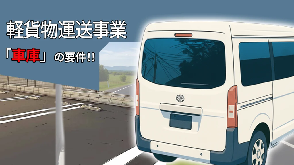 軽貨物運送事業の車庫要件とは？自宅でもOK？行政書士が解説