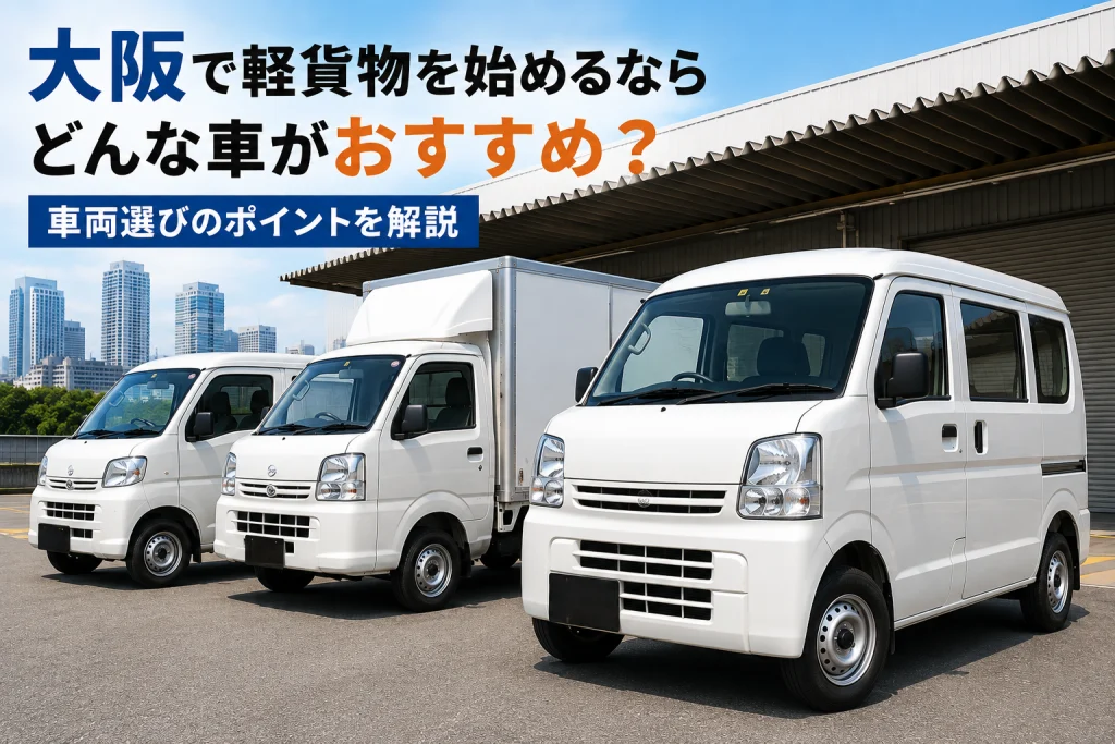 大阪で軽貨物を始めるならどんな車がおすすめ？車両選びのポイントを解説